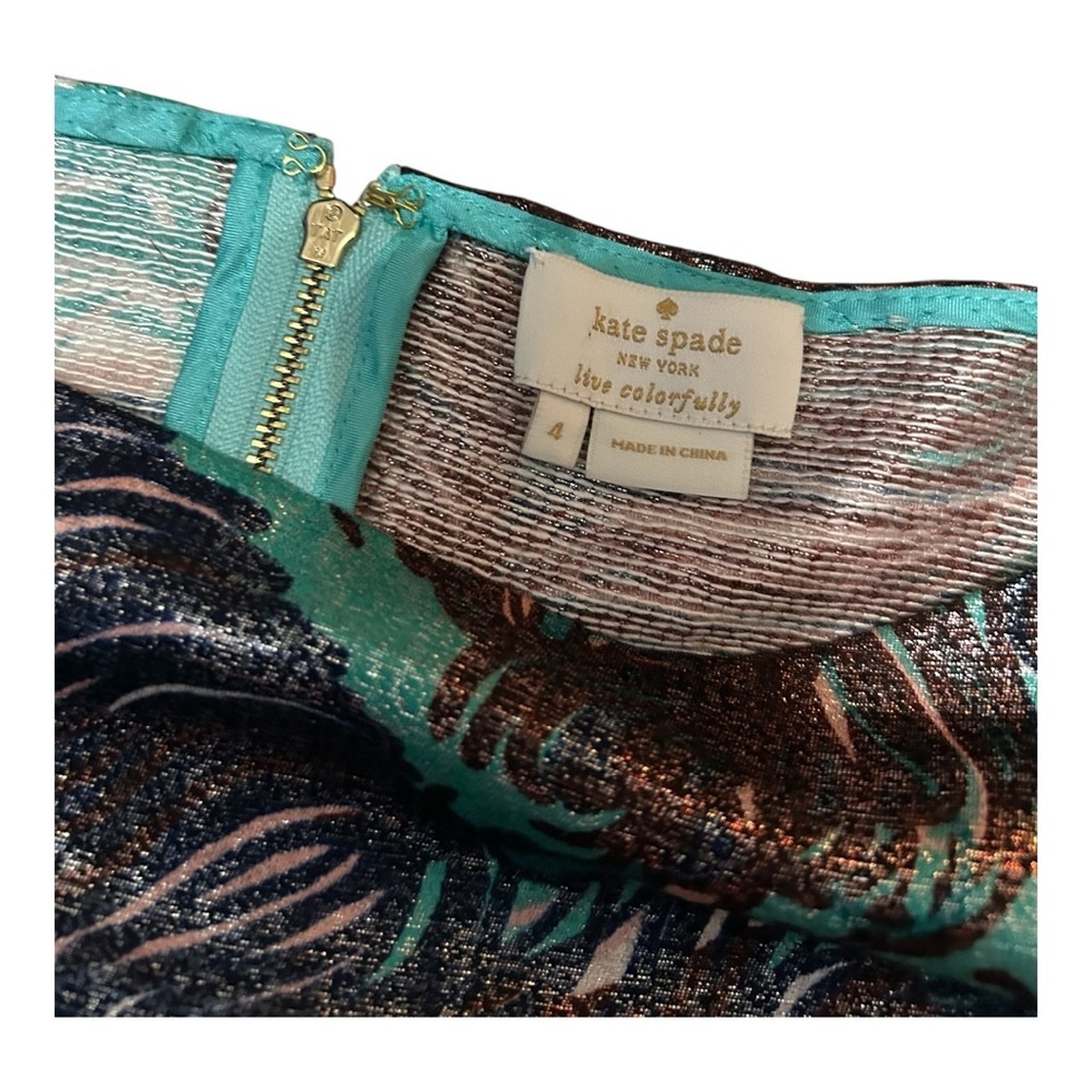 Kate Spade Regal Plumes Boxy Graphic Top - Picture 4 of 6